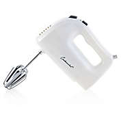 Continental Electric 5-Speed Hand Mixer in White