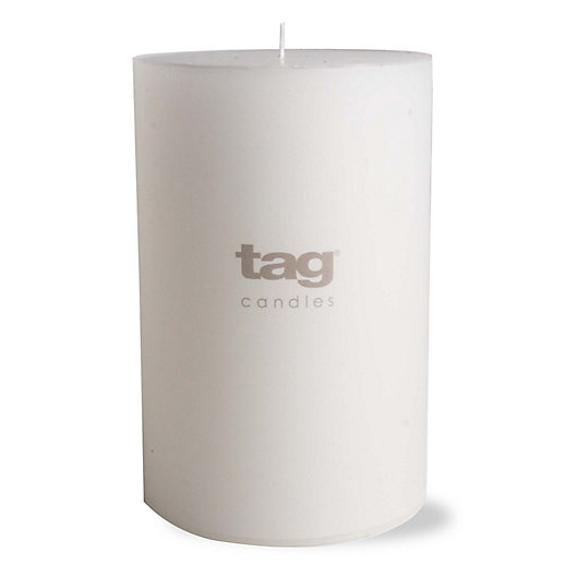 Alternate image 1 for tag 4-Inch x 8-Inch Unscented Long Burning Pillar Candle