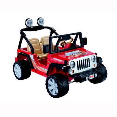 red jeep wrangler power wheels