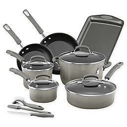 Rachael Ray™ Classic Brights Nonstick Hard Enamel 14-Piece Cookware Set in Grey