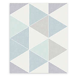 Arthouse Scandi Triangle Wallpaper in Teal