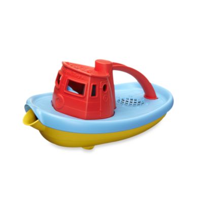 green toys tugboat cleaning