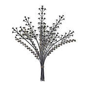 Bee &amp; Willow&trade; Farmhouse Wildflower 19.69-Inch x 24.41-Inch Metal Wall Art in Pewter