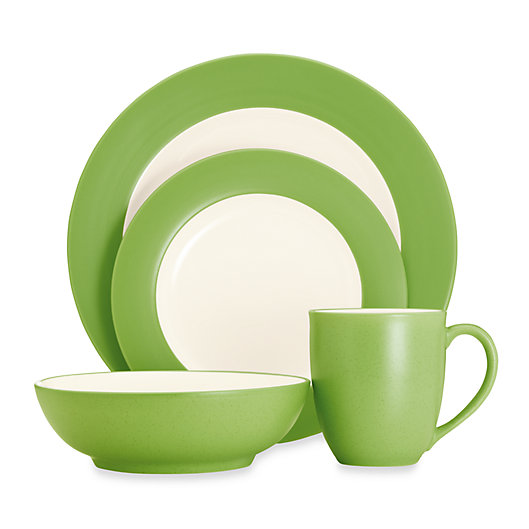Alternate image 1 for Noritake® Colorwave Rim 4-Piece Place Setting in Green Apple