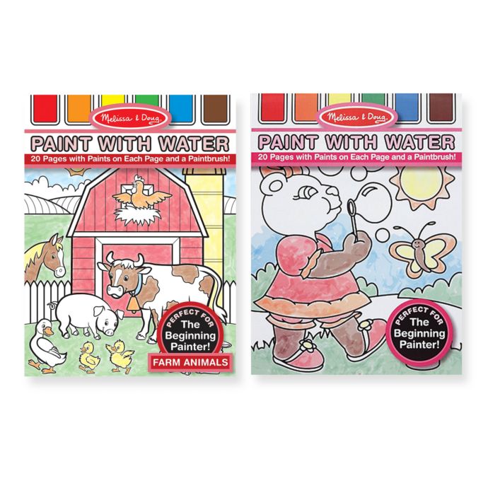 melissa and doug water paint books