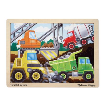 melissa and doug construction vehicles puzzle