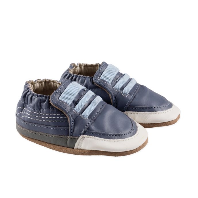 Robeez® Finley Soft Sole Sneaker-Style Shoes in Blue | Bed Bath & Beyond