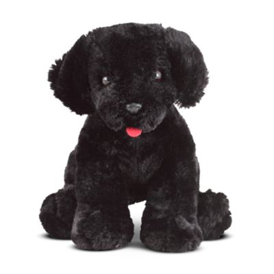 stuffed black lab