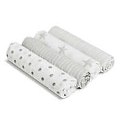 aden&reg; by aden + anais&reg; Dusty 4-Pack Cotton Muslin Swaddle Blankets in Grey