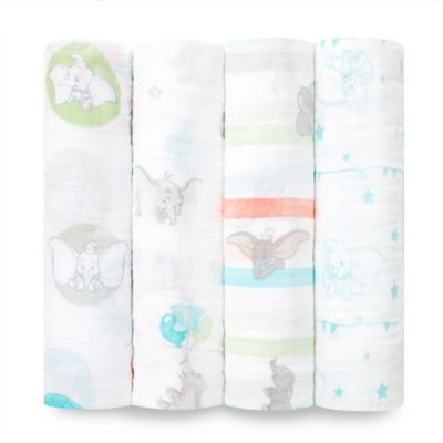 4-Pack Cotton Muslin Swaddle Blankets 