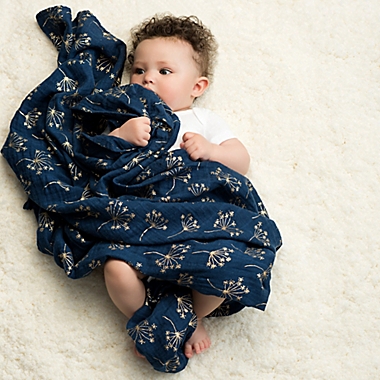 Aden+Anais 100% Cotton Muslin Metallic Baby Infant Swaddles Burp Cloth 3 Pk 