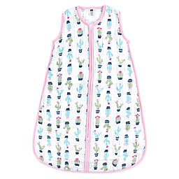 Hudson Baby® 18-24M Cactus Muslin Sleeping Bag in Green/Pink