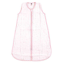Hudson Baby® Stars Muslin Sleeping Bag in Pink