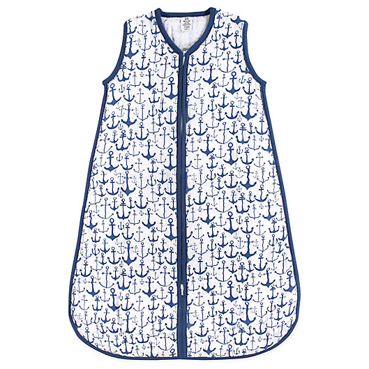 Alternate image 1 for Yoga Sprout® Anchor Muslin Sleeping Bag in Navy