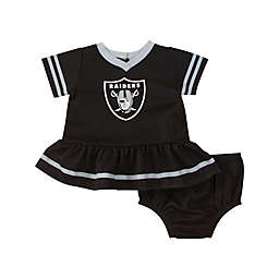 NFL Las Vegas Raiders Girls Dazzle Dress with Panty Set