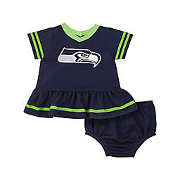 NFL Seattle Seahawks Girls Dazzle Dress with Panty Set