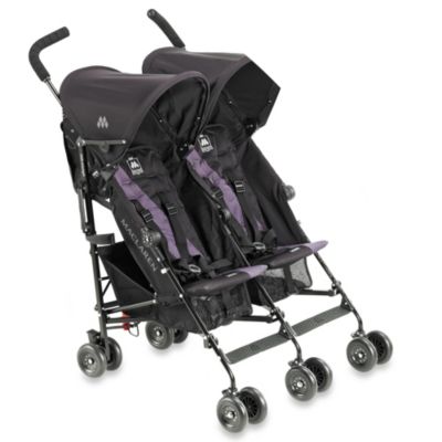 maclaren double stroller folded