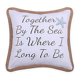 Levtex Home Together By the Sea Rope Square Throw Pillow in Teal