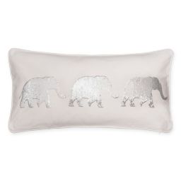 elephant sequin pillow