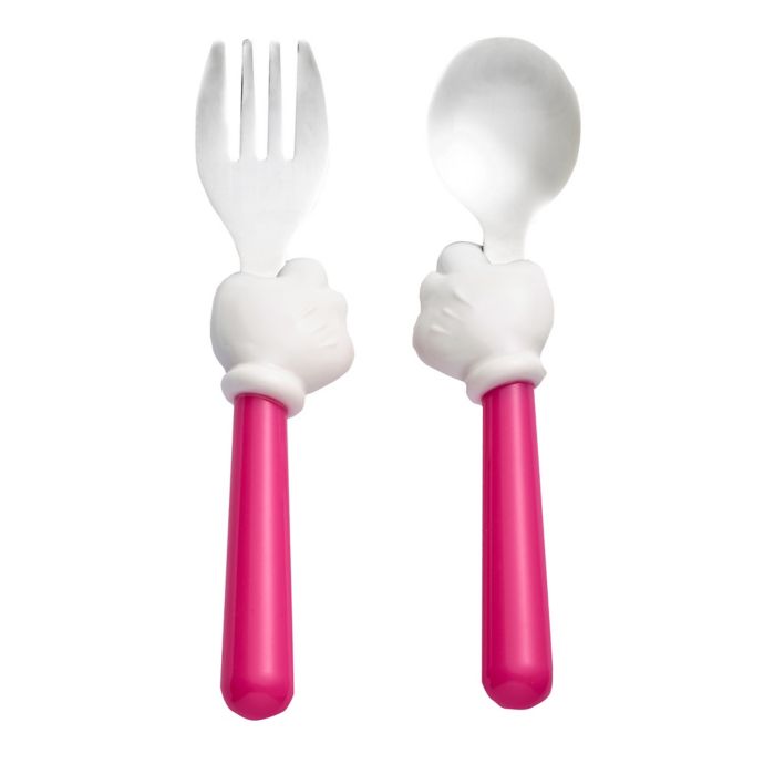 The First Years Disney Minnie Mouse Helping Hands Fork Spoon