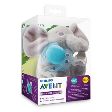 Philips Avent Ultra-Soft Elephant Snuggle in Blue. View a larger version of this product image.