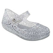 Stepping Stones Jelly Mary Jane Sandal in Silver