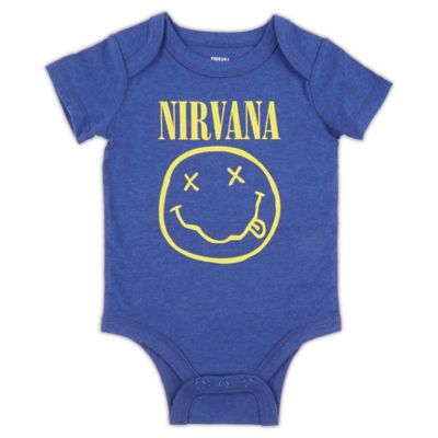 Nirvana Logo Bodysuit in Blue