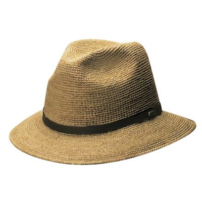 scala crocheted raffia hat