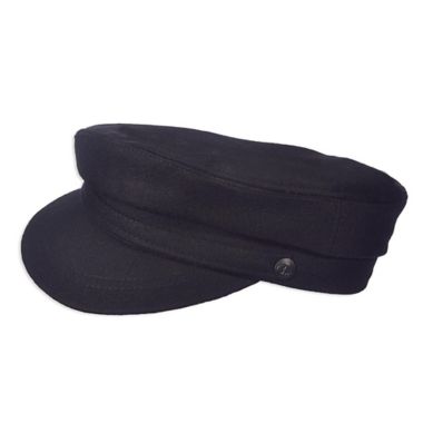 Aegean Size 6 3/4 Greek Wool Fiddler Cap in Black. View a larger version of this product image.