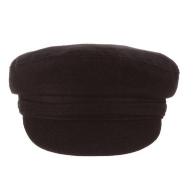 Aegean Size 6 3/4 Greek Wool Fiddler Cap in Black. View a larger version of this product image.