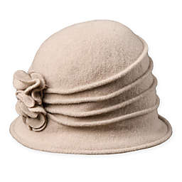 Scala™ Women's Wool Cloche Hat with Rosettes