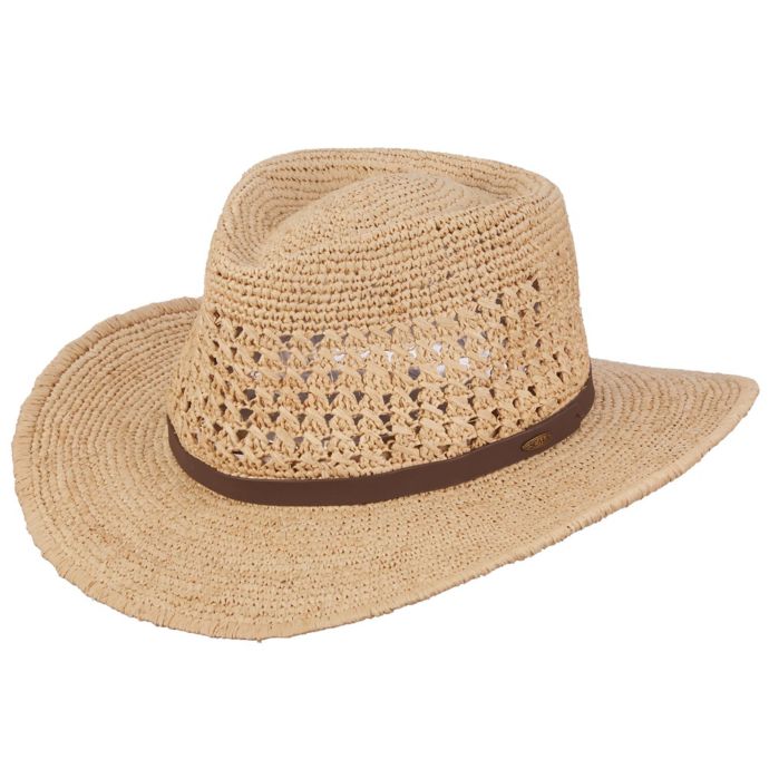 Scala™ Raffia Outback Hat in Natural | Bed Bath & Beyond