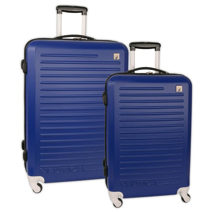 Nautica® Tide Beach Hardside Spinner Checked Luggage Bed Bath and
