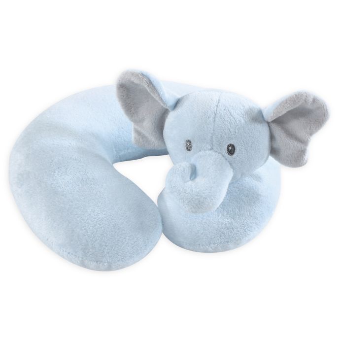 Hudson Baby Boy Elephant Baby Head Neck Support Pillow In Blue