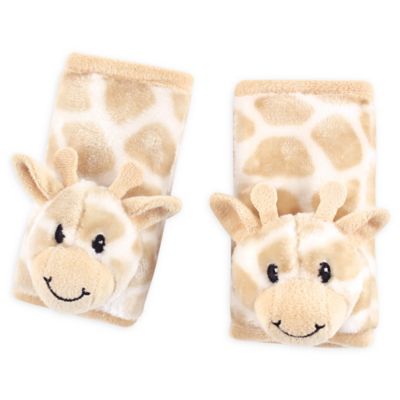 Hudson Baby&reg; Cushioned Giraffe Strap Covers in Beige