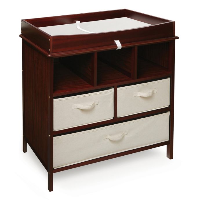 Badger Basket Estate Baby Changing Table With Cubbies And 3