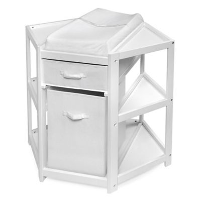 badger basket modern changing table & hamper