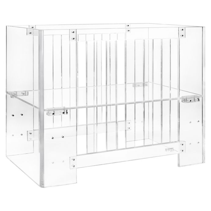 Nursery Works Vetro Mini Acrylic Crib With Mattress Buybuy Baby