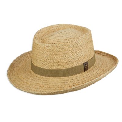 raffia gambler hat