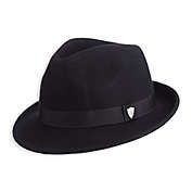 Scala&trade;  Snap Brim Wool Fedora Hat in Black