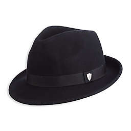 Scala™  Snap Brim Wool Fedora Hat in Black