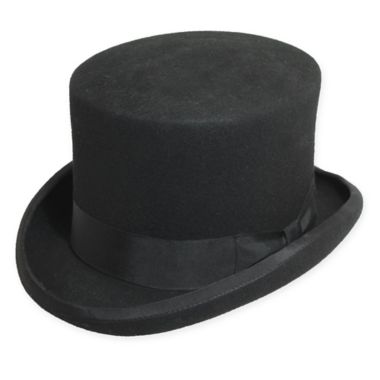 Scala&trade; X-Large Wool English Top Hat in Black. View a larger version of this product image.