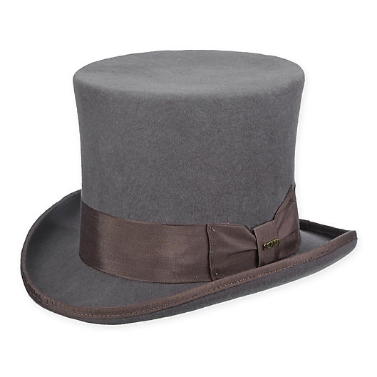 Maroon Denton Hats Wool Felt Top Hat