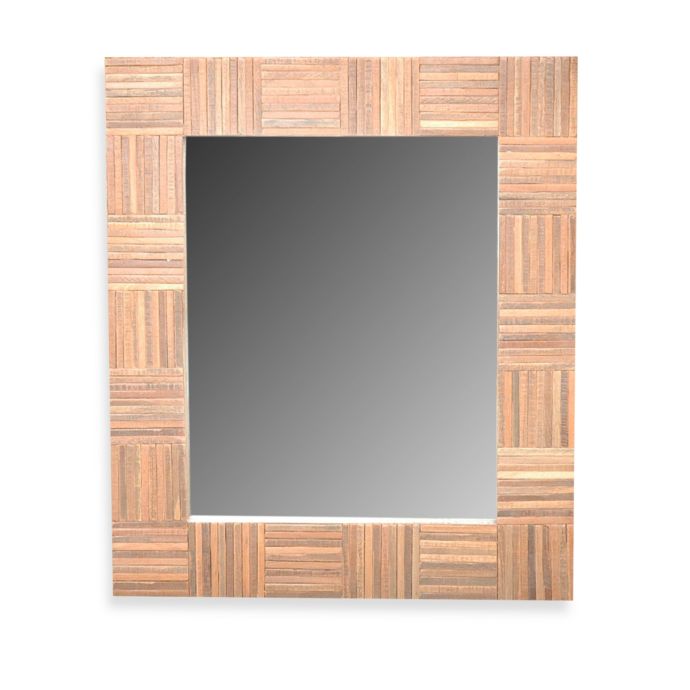 Jeffan Cheyenne Wood Mirror in Rectangle Bed Bath & Beyond
