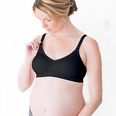 Medela Maternity &amp; Nursing T-Shirt Bra in Black. View a larger version of this product image.