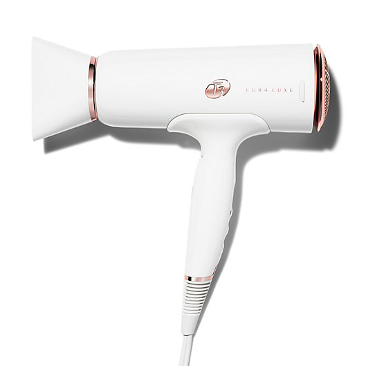 Alternate image 1 for T3 Cura Luxe Professional Iconic Auto Pause Sensor Hair Dryer in White/Rose Gold