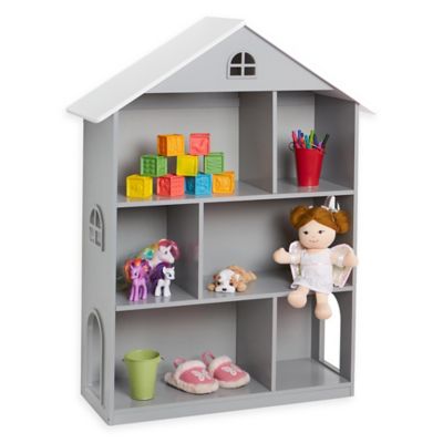 wildkin dollhouse bookcase