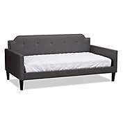 Baxton Studio&reg; Ines Upholstered Twin Sofa Daybed in Grey