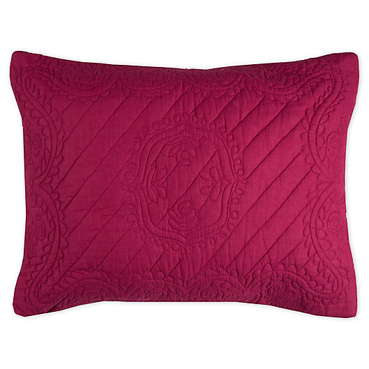 Alternate image 1 for Rizzy Home Moroccan Fling Floral Standard Pillow Sham
