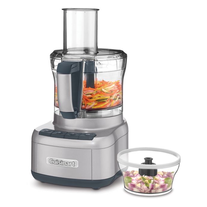 Cuisinart® 8Cup Food Processor with bonus 3Cup Bowl in Silver Bed